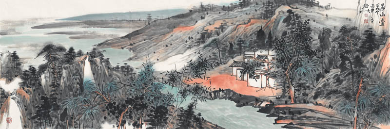 翰墨天地网--画家荆兆林山水画