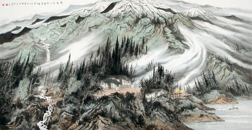 刘国恩山水作品-中国书画名家天地网